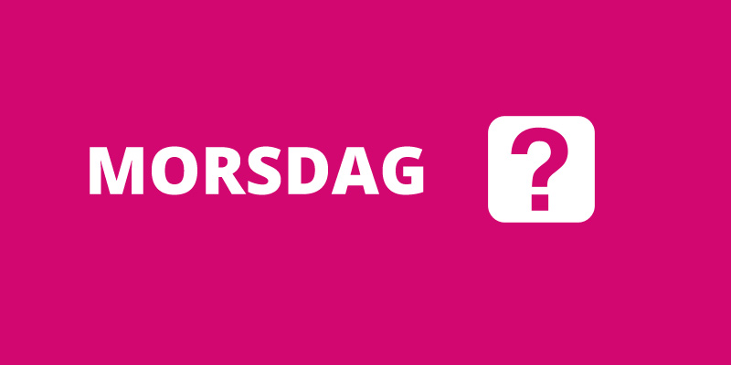 Når er morsdag?