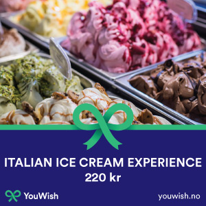 Gavetips: Italian ice cream experience - test smakssansen og finn en ny favoritt.